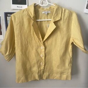 Madewell 100% Linen Resort Shirt